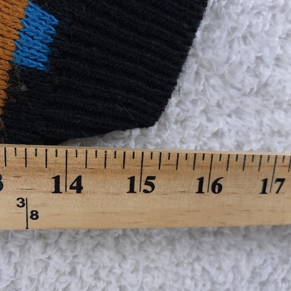 Vintage Spunky Geometric Knit Sweater BOXY Medium Pattern Cottagecore Grannycore - Picture 6 of 8